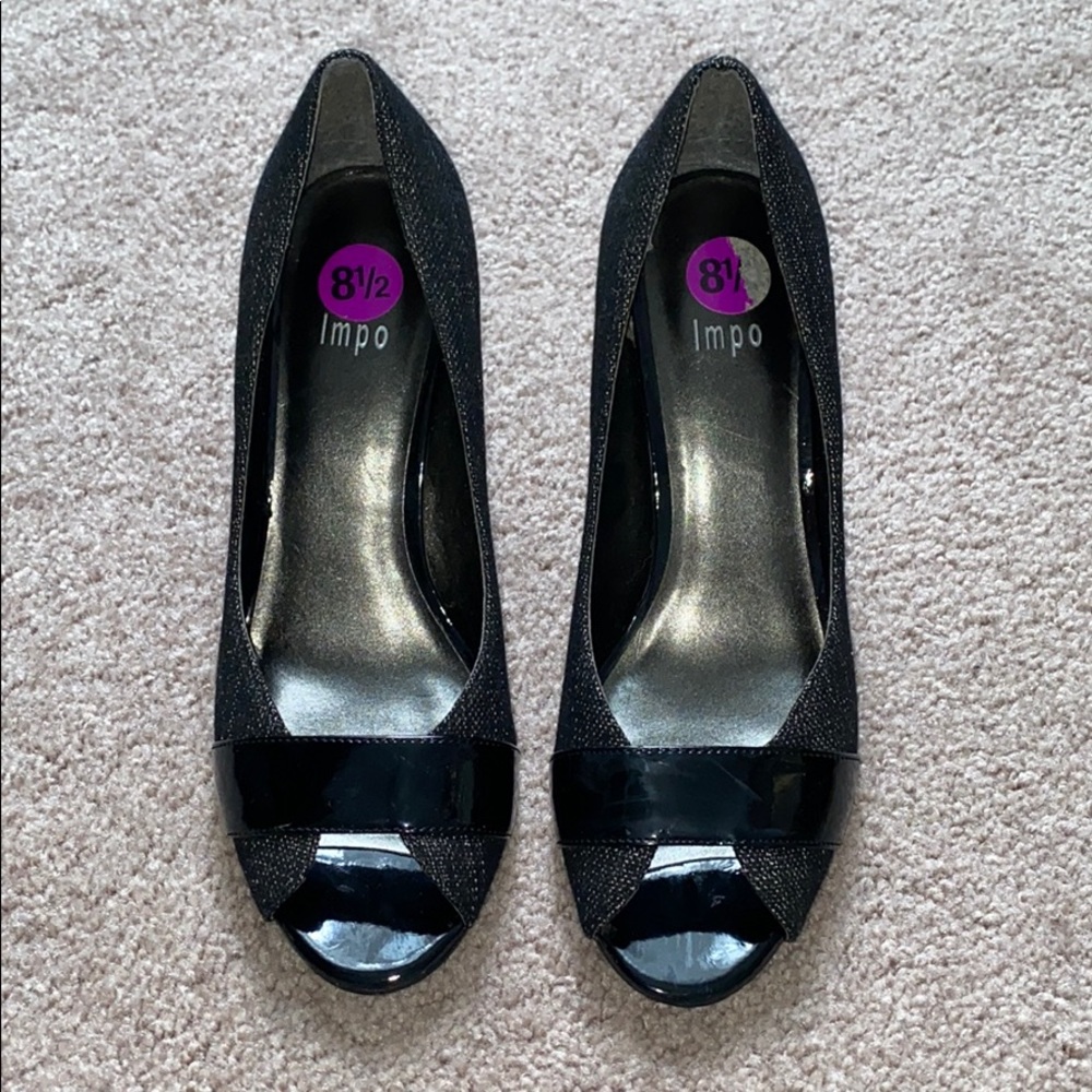 Impo Whistle Ramie Peep Toe Shoe